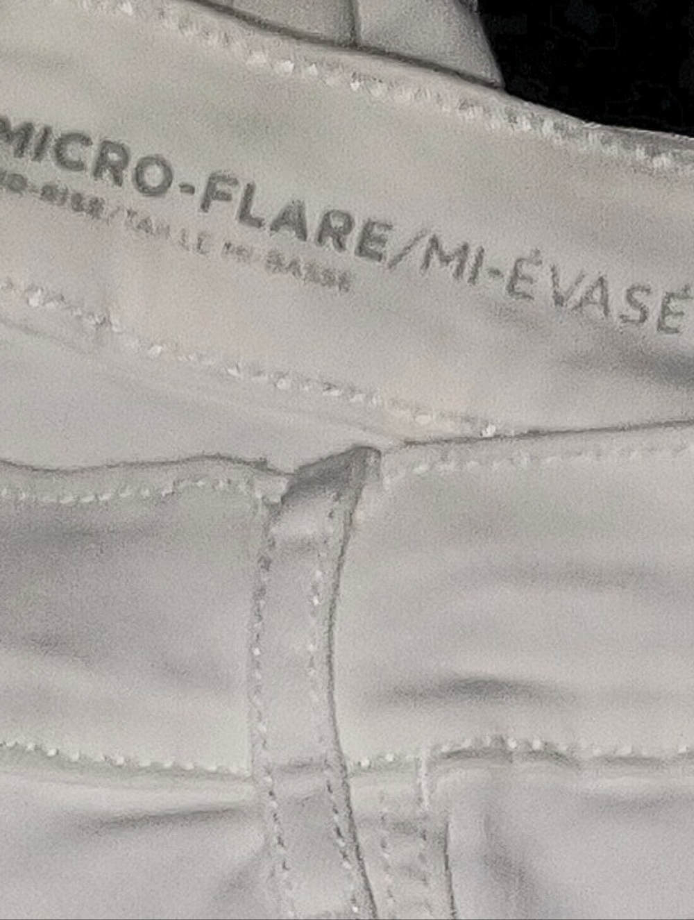 Old Navy WOMENS SIZE 14 White Micro Flare Wide-Leg Mid Rise Stretch Denim Jeans - Picture 5 of 6